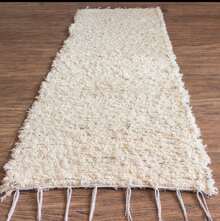 Luxury Boho Runner Rug 1.20 X 0.40m 100% Cotton Elegant Design And Soft Texture For Hallway Bedroom Or Kitchen - Beige - View 2