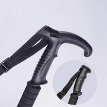 1支高强度可调节铝合金登山杖，四节伸缩设计，适用于户外徒步、登山和自卫，男女通用专业户外装备 - 彩色 - 查看 5