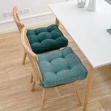 1 PIEZA Cojín de asiento de silla de felpa gruesa - Relleno de poliéster lavable a máquina y cubierta duradera para todas las estaciones - Cojines multiusos y resistentes a las manchas para sillas de comedor para decoración del hogar y la oficina