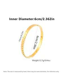 1 szt. Modna czarna bransoletka ze stali nierdzewnej z glazurą kroplową, uniwersalna dla kobiet