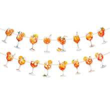 Băng rôn trang trí tiệc Margarita, băng rôn vòng hoa quầy bar cocktail Aperol, vòng hoa quầy bar cocktail màu cam cổ điển, phù hợp cho tiệc độc thân theo chủ đề Margarita, trang trí tiệc sinh nhật, trang trí bãi biển, hồ bơi. - Nhiều màu - Xem 3