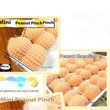 1-5个装挤压花生硅胶减压玩具（请在下单前查看尺寸表，内含重要信息） - 成人感官减压器，适用于办公室放松/聚会互动场景，创意花生挤压玩具，有效缓解压力，适用于办公室、学校，是生日、节日、家庭聚会的理想礼物。包装款式随机（迷你花生只有半个，介意者请勿购买）。 - 彩色 - 查看 4