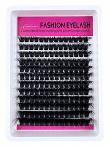 240 Stück/144 Stück 8D Luxus Flauschige DIY Cluster Wimpern - 9-20mm gemischte Länge Wimpernverlängerungen 0,07mm Russisch D Curl Dick & Wiederverwendbar Dramatische Wimpern Einfach für Anfänger - 12 Tabletts 60D/80D200D Sortiment Wimperncluster, Wimpernbüschel, Einzelwimpern, Wimpern, Künstliche Wimpern