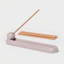 Incense And Ceramic Holder Lavender, Long-Lasting Fragrance, Elegant Lavender Hue - 預設 - 查看 3
