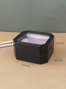 1 件八角形 1 槽手表盒，简约女士珠宝盒收纳整理器旅行必需品返校宿舍收纳秋季装饰