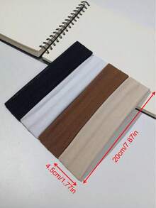 4pcs Solid Color Headbands Suitable For Daily Exercise Casual Hair Band Turban Headband Sweatband, School Stuff, College
