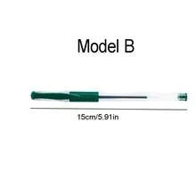 12 Pens A Box Of Green Gel Pen -0.5mm Tip, Smooth Writing, Green Ink, Durable Ink - Perfect Office Supplies/School Supplies - Green - View 2