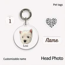 1pc Customized Photo Keychain, Acrylic Pet Photo Keychain, Personalized Photo Gift, Unique Gift For Boyfriend/Girlfriend, Husband/Wife, Dad/Mom, Valentine's Day, Birthday, Youth Anniversary, Father's Day, Mother's Day, Couple Gift, Customized Photo Keychain | Personalized Keychain | Anniversary Gift | Gift For Him | Gift For Her | Christmas Gift | Customized Logo Keychain
