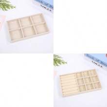 2 件天鹅绒隔层首饰收纳盒，耳环耳环戒指手链分隔托盘，防刮珠宝收纳盒，奢华梳妆台化妆收纳盒（不含摄影道具，多种颜色可选） - 彩色 - 查看 10