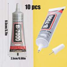Transparent Needle-Tip Craft Glue For Rhinestones, Nail Art, Jewelry & Fabric – Non-Clogging Multi-Purpose Adhesive For Shoes, Phone DIY, Accessories, Clothes, Crafts - B7000 - View 20