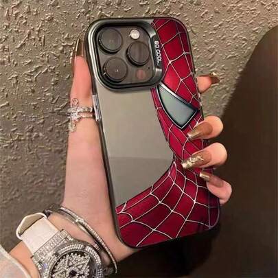Marvel 1 pieza Funda de teléfono con diseño de Spider-Man de Marvel, cubierta protectora de moda contra caídas compatible con teléfonos Apple, con diseño personalizado y materiales premium, que muestra vitalidad y gusto juvenil, brinda protección completa para el teléfono, un regalo ideal y accesorio diario para niños, adolescentes y fanáticos.