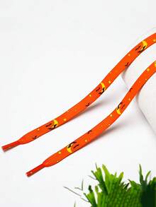 Halloween Personalized Sports Sneakers Decorative Shoelaces, Fashion Halloween Decorative Shoe Accessories Polyester Woven Flat Shoelaces. - Multicolor - View 16