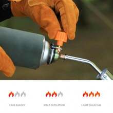 Large Caliber Stainless Steel Manual Ignition Can Be Inverted And Used As A Cartridge Type Spray Gun Nozzle High-Temperature Spray Gun Accessory - default - View 3