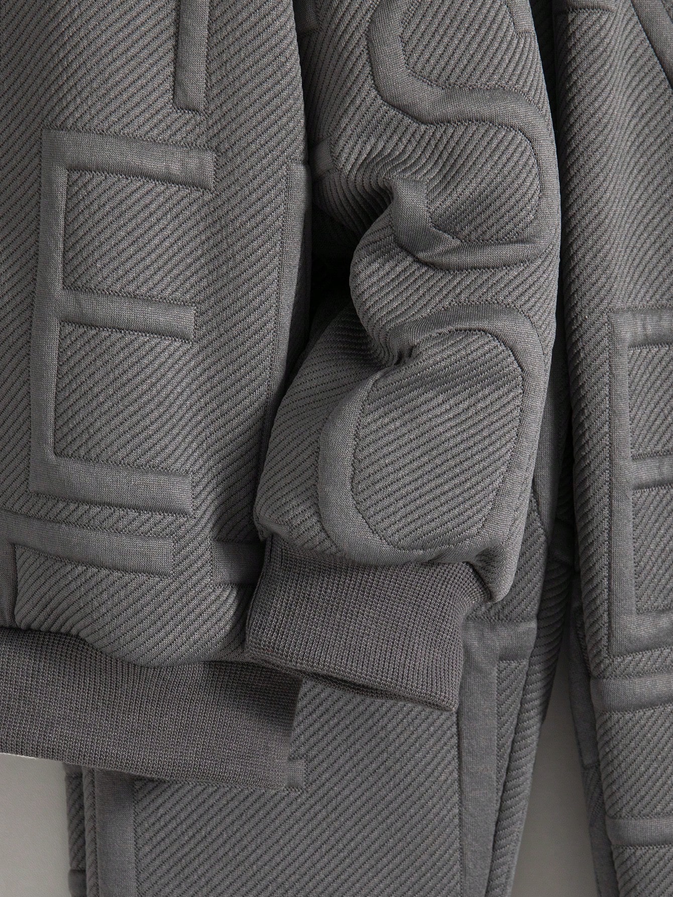 مجموعة بنطلون وجاكيت بسوستة ذو لون أحادي للأولاد،...