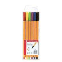 6/12/18/24pcs Fiber Liner Pens, Water-Based Fineliner Pens For Drawing, Coloring, Outlining - Multicolor - View 6