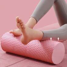 1 pieza Rodillo de espuma sólida de EVA para yoga, relajación muscular, rodillo de masaje para principiantes, rodillo de fitness profesional para yoga y pilates