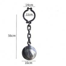 Halloween Prop Handcuffs, Leg Shackles, Prisoner Role Play Toy, Plastic Lock Chain Leg Cuffs