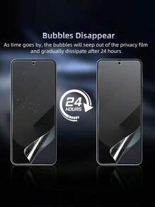 3 Packs Privacy Screen Protector Compatible With Samsung Galaxy Z Flip 7, Anti-Spy Z Flip 6 5 4 3 Soft TPU Film, Anti-Scratch Touch Sensitive No Bubbles Case Friendly Waterproof Shockproof Anti-Fall Anti-Fall Anti-Fingerprint Full Cover - Clear - View 3