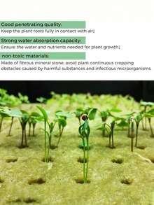 50/100 stuks, geen grond cultivatie zaailing blokken, groei blokken, tuin planten groei blokken, ademend vilt planten groei planten blokken, tuin kweek benodigdheden - Geel - Bekijken 10