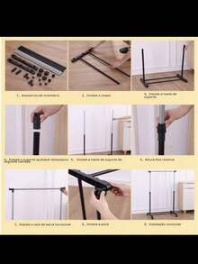Adjustable Clothes Rack With Shoe Rack 130x60x35 / 122x37x138 - modelo fixo - 查看 5