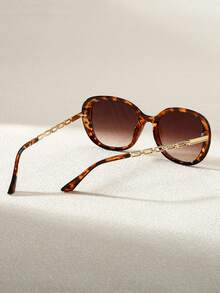 1 Stück modische Oversized Metallketten-Rahmen Frauen Sommer Strand personalisierte Y2K Urlaubs Mode