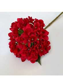 1Pc Artificial Hydrangeas With Stems - Real Touch, Suitable For Wedding Decorations, Home Decorations, Garden Decorations, Graduation Decorations, Gender Reveal Decorations, Bridal Showers, Party Gifts, Graduation Ceremonies, Party Decorations, Bridal Bouquets, Outdoor Decorations, Camping, Patio Decorations, Courtyard Decorations,