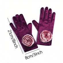 D EXCEED 1/2/3 Pairs Velvet Feel Warm Gloves For Women Opera Party Glove For Ladies Women's Thin Winter Warm Outdoor Sports Fitness Cycling Outdoor Warm Gloves Warm Winter Gloves For Men Women Winter Using - Multicolor - View 9