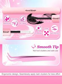 740/280PCS D Curl Individual Lash Clusters 30D+40D+50D 3 Styles 9-16mm Lash Clusters Natural Look&Waterproof&Super Light Reusable Individual Segmented False Eyelashes Eyelash Extension Kit With Make Up Tools Bond And Seal&Lash Tweezer&Lash Brushes For Self Use At Home For Daily Life&Wedding&Dating&Party&Travel