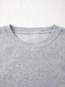 秋冬新款，定制女士羊毛衫-可添加您的照片（风景/徽章/情侣照/全家福/自拍/宠物），适合夏季旅行，女友礼物 - 淺灰色 - 查看 4