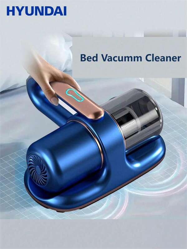 HYUNDAI Mattress Vacuum Cleaner, Mite Remover, Wireless And Convenient For Usage, Ultraviolet Dust Remover, Strong Suction And Low Noise, Suitable For Mattress, Sofas, Pillows And Carpets