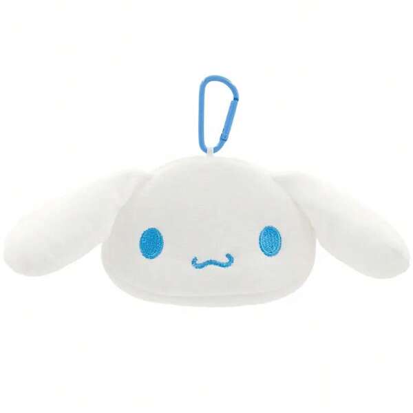 Sanrio 1Pc Sanrio Hello Kitty Cute Cartoon Portable Coin Purse, High-End Plush Mini Storage, White Key Bag,Boho Vibes, Cartoon Zipper Coin Purse, Little Girl Handheld Waterproof Coin Case For Earphones, Keys