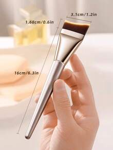 2pcs Professional Foundation Makeup Brushes - Ultra Thin Flat Top Makeup Brushes For BB Cream, Concealer And Foundation, Suitable For Daily Home Use Or Women Travel, Ultra Thin Foundation Makeup Brush And Black Makeup Sponge Set, Lightweight Face Contour Brush, Flat Face Mask Brush, Professional Makeup Tools, Dual-Use Makeup Sponge Blender And Foundation Brush, Christmas Gift For Friends, Family, Girlfriend, Classmates,Foundation Brush,Concealer Brush,Blush Brush,Contour Brush,Blush Brush,Bronzer Brush,Powder Brush,Foundation Brush,Blush Brush