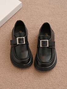 Nuevos zapatos para niños de primavera, zapatos casuales de moda, zapatos versátiles de estilo británico para vestir de niñas