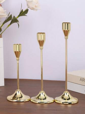 1Pc/1Set Iron Cone Candle Holder, Classic High Leg Candlestick Holders, For Decorative Candle Stand, For Home Decoration, Mantelpiece, Christmas Party, Housewarming Gifts, Wedding, Dining Room, Party Candle Stand, Fireplace Decoration Candle Stand, Decorative Pillar Candle Holder, Wedding, Home Decoration, Holiday Party Decoration
