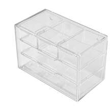 1 件亚克力透明 3/5/7 格防尘抽屉式收纳盒、文具、珠宝、化妆品收纳架 - 無色 - 查看 12