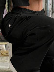 1 pieza Pantalones cortos deportivos de verano de unicolor, de cintura alta, sin costuras, con diseño de levantamiento de cadera y alto impacto, elásticos, para fitness, running, ciclismo, boxeo, con tela delgada, suave, de secado rápido y transpirable