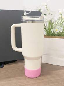 7 件/套杯子配件套装适用于 杯 30 盎司 40 盎司，包括 1 套水瓶手柄带、1 个硅胶吸管盖、1 个硅胶杯套、3 个饰物配件