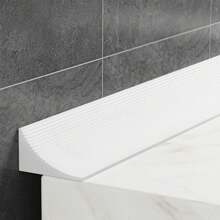 1pc 1m/2m Silicone Self-Adhesive Kitchen Sink Water Barrier Edge, Bathroom Vanity Countertop Waterproof Splash Guard Back To School - Multicolor - View 8