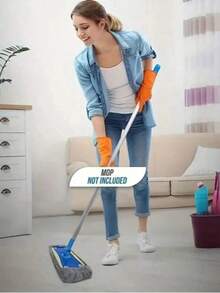 3pcs/5pcs/1pc Ultra-Microfiber Flat Mop Pads, Reusable Wet Mop Replacement Pads, Dry Mop Pads, Suitable For Hardwood Floor Cleaning Ultra-Microfiber Wet Mop Pads, (Mop Handle Not Included), Cleaning Supplies, Cleaning Accessories (10in*4.5in) - Multicolor - View 5