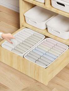 3/2/1件大容量塑料储物盒，桌面整理箱，适用于浴室、厨房、衣服、化妆品，整洁干净