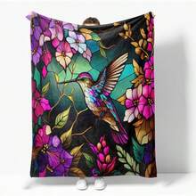 Hippie Throw Blanket Sun Moon Stars Bohemian Style Throw Blanket Astral Blanket Double-Sided Polyester Home Decor Bedding Sofa Recliner Cover Hippie Room Decor Black Purple 76.2cm X 101.6cm - Powder Green 008 - View 18