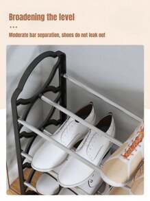 1 件多层立式鞋架，鞋子收纳架，用于客厅、卧室、门厅，坚固的储物架 - 节省空间的鞋架。（4 层）