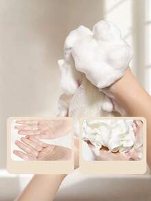 2-In-1 Bar Soap Pouch And Shower Ball ,Bath Flower,Multicolor Soft Mesh Shower Poufs, Holds Bar Soap-Exfoliation Mesh Shower Ball For Body Wash & Smooth Skin Home Bathroom Decor Fall Decor Back To School