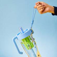 Miniso 史迪奇菠萝派对杯 | 大容量，可爱又实用！1250毫升/42.27盎司，盛装大杯饮品的理想之选。史迪奇+菠萝图案，充满热带夏日气息。轻巧防碎塑料材质，居家/宿舍/野餐的完美之选。（1个） - 藍色 - 查看 1