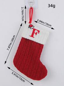 2 PCS Knit Monogram Stockings, Stockings Small Xmas English Letters Hanging Stockings Socks Double Sided Fireplace Hanging Stockings For Party Decoration New Year Party Gift Favors Supplies,Personalized Initial Stocking, Family Holiday Xmas Party Decor Birthday,Christmas, Decor 2025 Home Decor Christmas Decorations Room Decor Winter