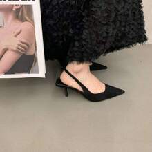 Women Heeled Sandals - 黑色[7公分] - 查看 5