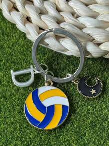 个性化排球钥匙扣礼品，送给段街运动员的礼物，感恩节和圣诞节礼物 - 黃色 - 查看 83