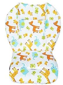 Baby Kids Highchair Cushion Pad Mat Booster Seats Cushion Pad Mat Feeding Chair Cushion Pad Stroller Cushion Mat Cotton Fabric Baby Stroller Seat Soft Cushion Kids Pushchair Car Cart High Chair Seat Trolley Soft Baby Stroller Cushion Pad Accessories