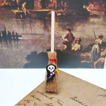 Cute Mini Broom, Car Hanging Decor, Halloween Pendant, Desktop Decoration