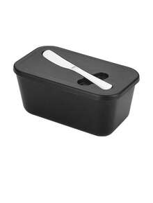 1 Set Butter Dish, Including 1 Large Butter Pot (For Countertop), 1 Sealed Butter Holder, And 1 Separate White Butter Knife, Kitchen Christmas Gift - Multicolor - View 16